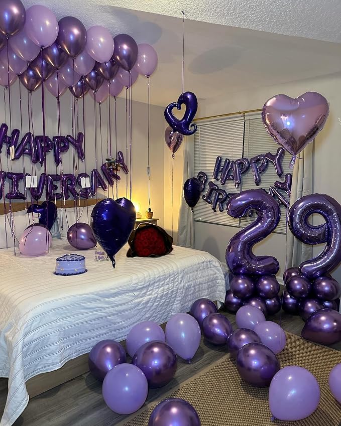Purple 5 Balloon - Image 2