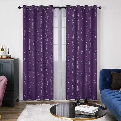 Deconovo Living Room Curtains 84 Inches Long, Thermal Insulated, Room Darkening - Image 2