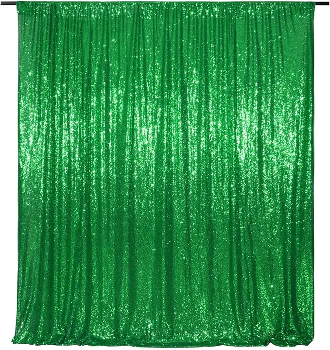 Eternal Beauty Green 3mm Sequin Backdrop 6x8 Ft - Image 9