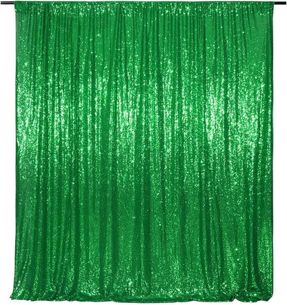 Eternal Beauty Green 3mm Sequin Backdrop 6x8 Ft - Image 9
