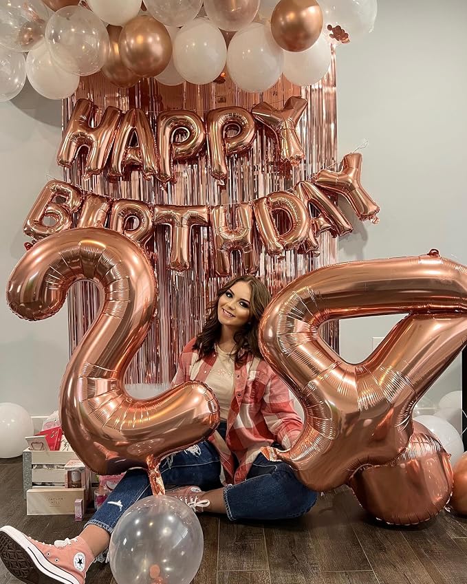 Rose Gold 14 Balloon - Image 8