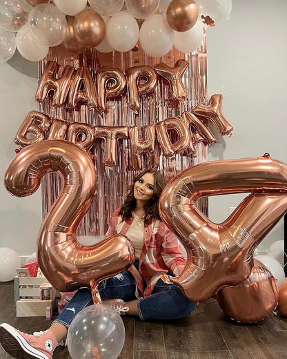 Rose Gold 14 Balloon - Image 8