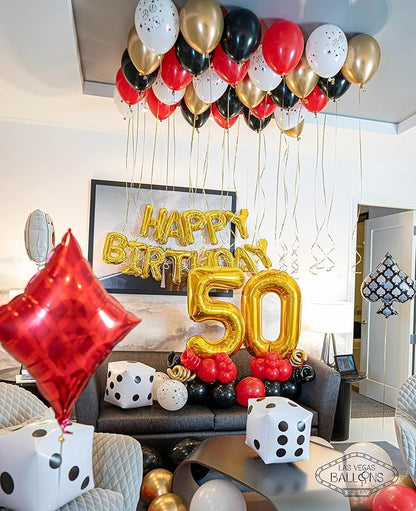Gold 40 Balloon - Image 8