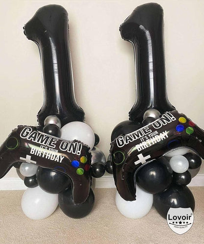 Black 11 Number Balloons, 40 Inch Giant Number 11 Balloons Foil Mylar Helium - Image 3
