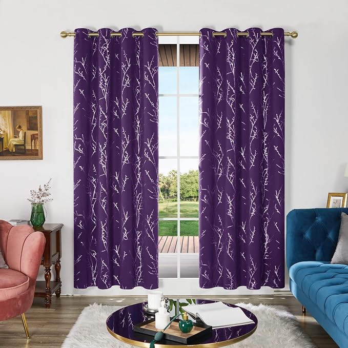 Deconovo Living Room Curtains 108 Inch Long, Thermal Insulated, Room Darkening by Unknown