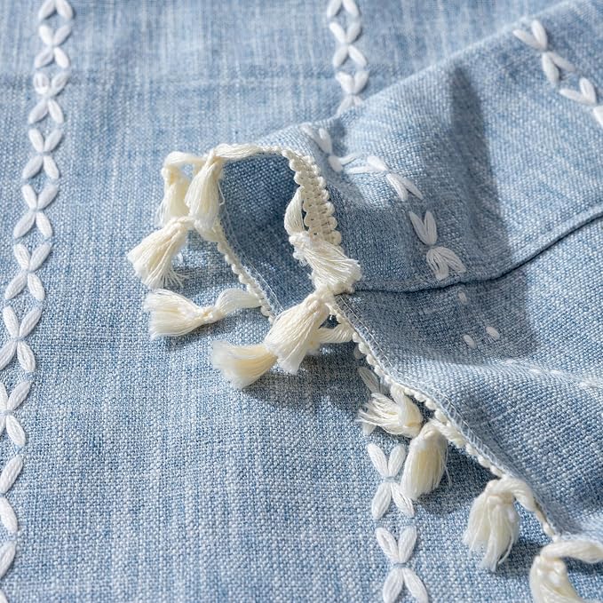 Sutuo Home Boho Farmhouse Curtains Valance 18 Inches Long - Image 6