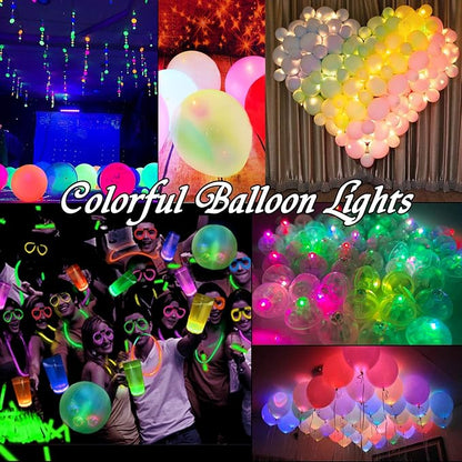 100pcs Pink LED Balloon Light, Mini Tiny Led Light Round Led Ball Lamp - Image 6