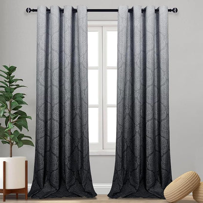 DWCN Black Room Darkening Curtains by DWCN