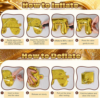 Gold HOME SWEET HOME Letter Balloon - Image 3