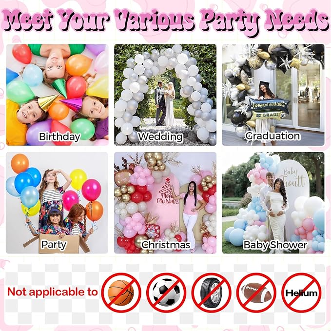 Balloon Pump Electric, Portable Balloons Inflator Air Pump - Image 4