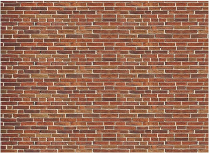 VitalCozy 10x 8ft Dark Red Brick Wall Backdrop Fabric Photo Background | Large by VitalCozy