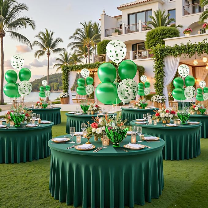 Green Balloon Table Centerpiece Kit, 2 Sets Green Balloon Stands - Image 3