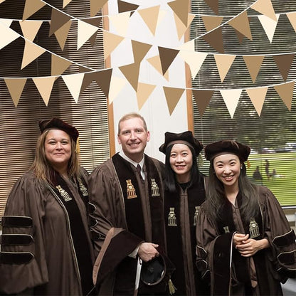 32Ft Brown Party Decorations Brown Pennant Banner Fabric Triangle Flag Bunting - Image 6