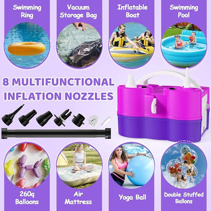 Balloon Pump Electric, 3-in-1 Portable Air Pump - Image 7