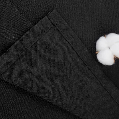 YoungsTex Black Linen Curtains 48 Inch Length - Image 9