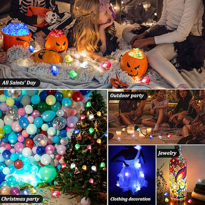 100PCs Mini Led Lights, Flash Led Balloons Light 5 Colors - Image 6