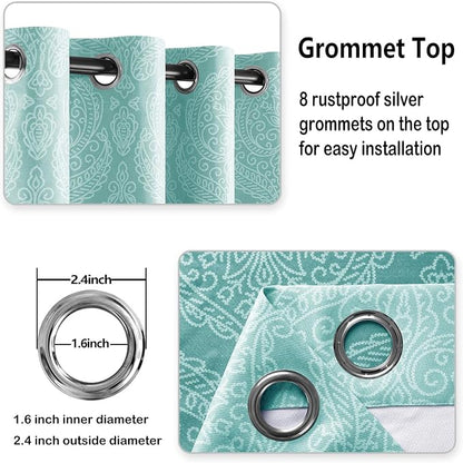 DWCN Ombre Blackout Curtains for Bedroom - Image 5