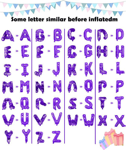 Letter Balloons 16 Inch Mylar Foil Alphabet Letter A-Z Balloons Set - Image 2