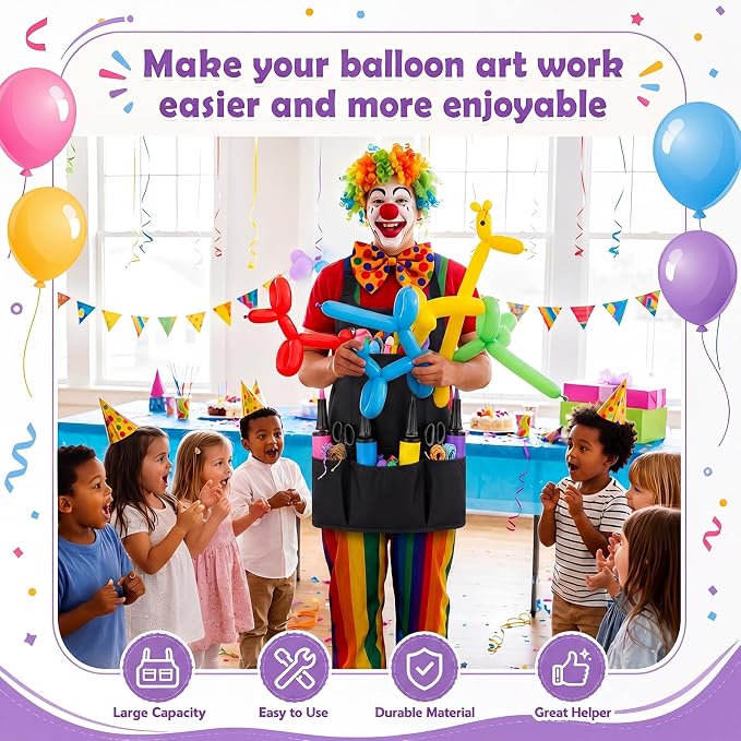 Cuffbow Multi Pocket Balloon Organizer Apron, Balloon Organizer Apron - Image 6