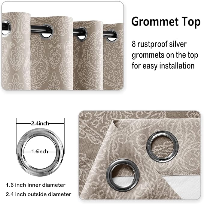 DWCN Brown Ombre Short Curtains - Image 4