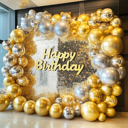 RUBFAC Gold Balloons 120pcs 12 Inch, 2026 International Football Game Decor - Image 6