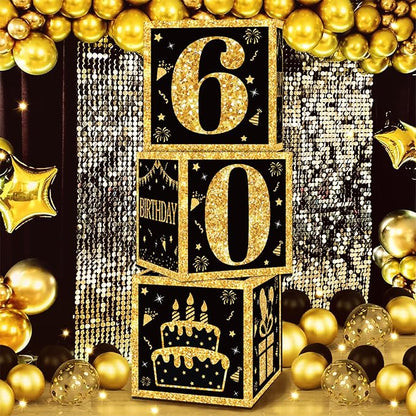 DataMoon 60th Birthday Decorations Boxes - Image 3