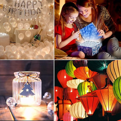 Aogist 50pcs White Balloon Lights, Long Standby Time Waterproof Mini Light - Image 6