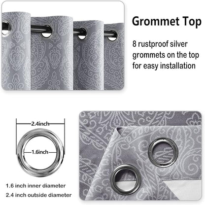 DWCN Extra Long Ombre Blackout Curtains - Image 7