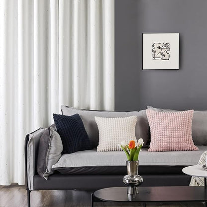 Deconovo Living Room Curtains 54 Inches Long, Thermal Insulated, Room Darkening - Image 3