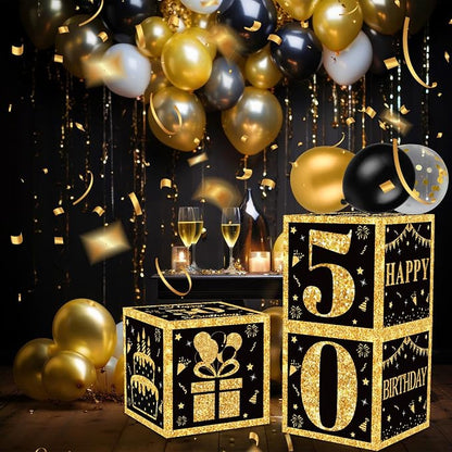 DataMoon 50th Birthday Decorations Boxes - Image 7