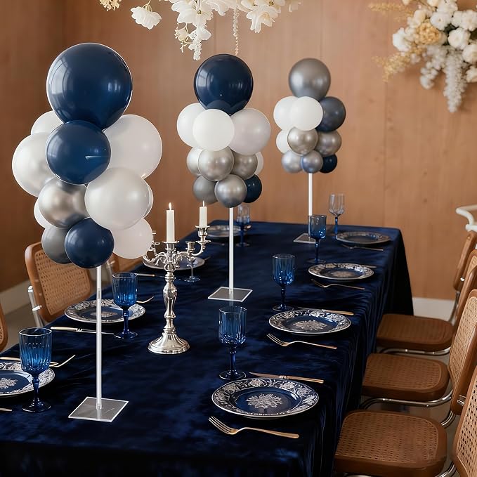 Aneco 6 Pieces Clear Acrylic Balloon Stand Set 23.6 Inches Height Balloon - Image 7