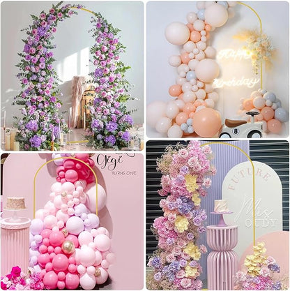 6.6FT Arch Backdrop Stand Gold Metal Wedding Arch Backdrop Stand | Metal - Image 6