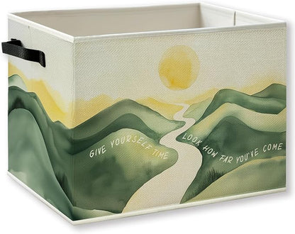 Boho Sunset Inspirational Classroom Storage Basket by KSDUT
