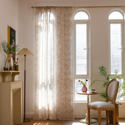 ENJOYBRIDAL Floral 96 Inch Curtains - Image 2