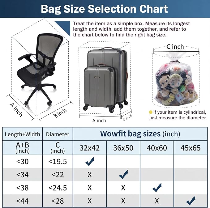 Wowfit Giant Large Plastic Bags - Image 3