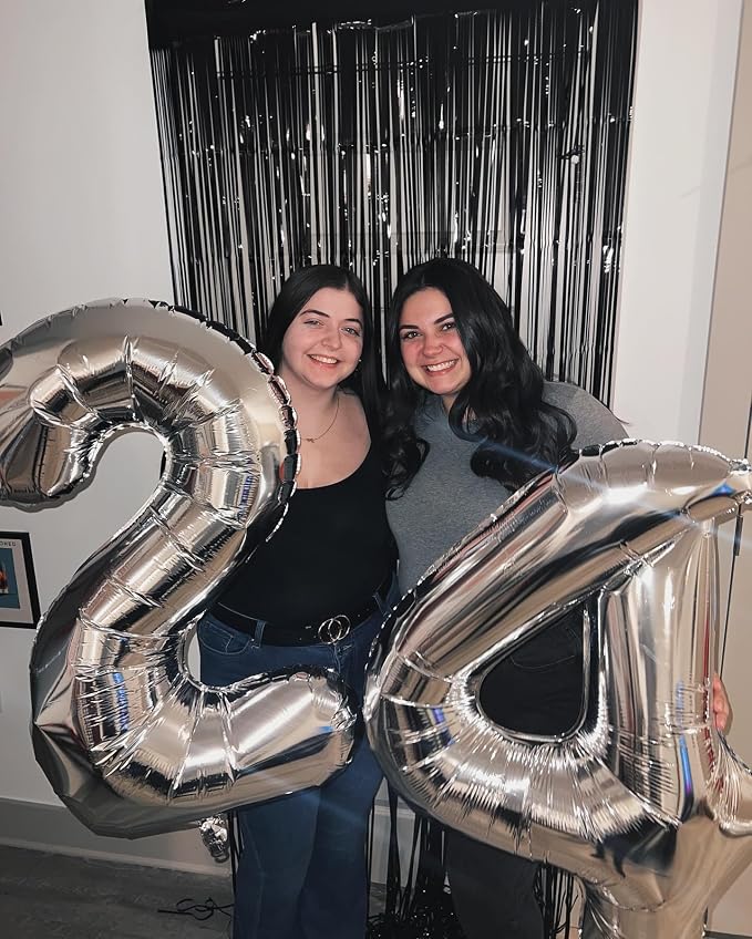 40 Inch Silver Number 7 Balloon Birthday Party Decorations - Image 3