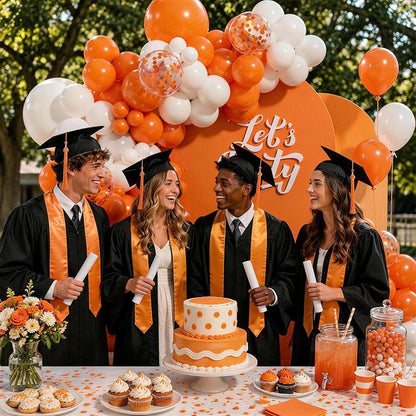 131pcs Orange Balloon Arch Kit - Image 6