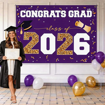 Class of 2026 Graduation Banner 47x67" by ATFUNSHOP