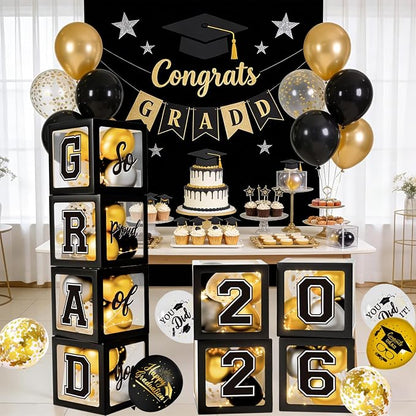 Graduation Decorations Class of 2026, Balloons Boxes - Image 6