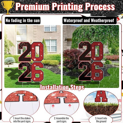 Graduation Yard Signs Class of 2026 Decorations, 2026 Sign - Image 7