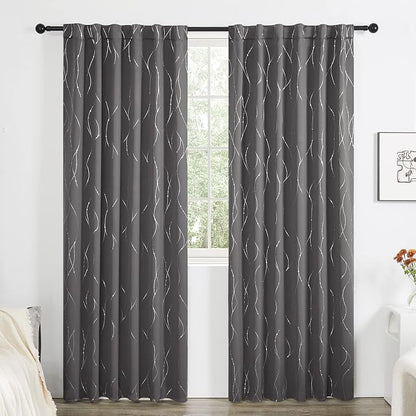 Deconovo Blackout Back Tab Curtains - Image 2