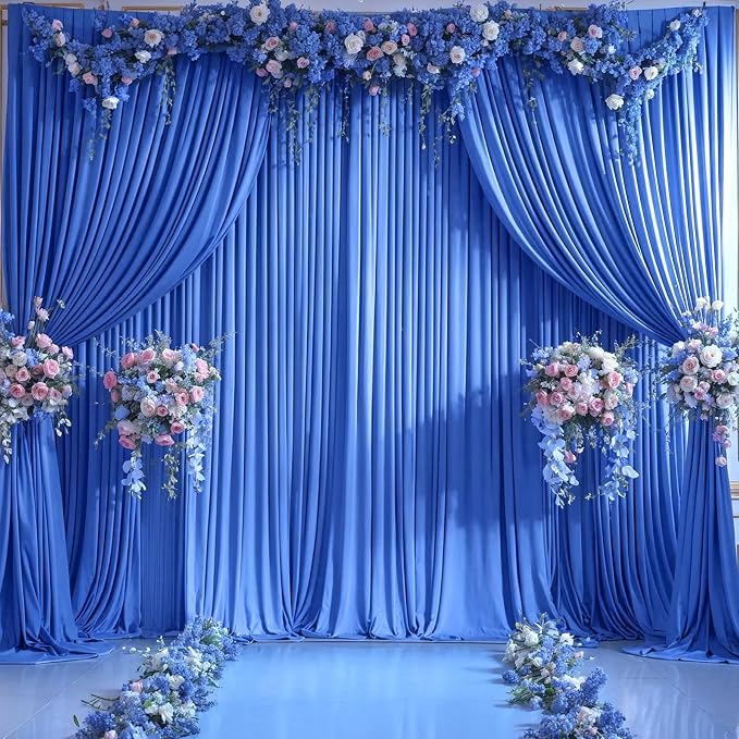 10x12 Royal Blue Backdrop Curtains - Image 3