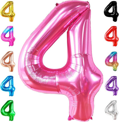 KatchOn Hot Pink 4 Balloon Number by KatchOn