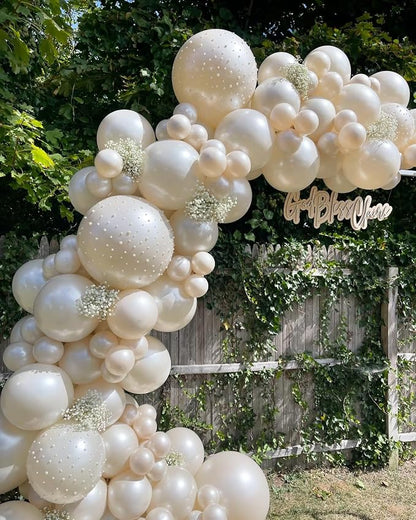 118Pcs Pearl Balloon Garland Arch Kit - Image 4