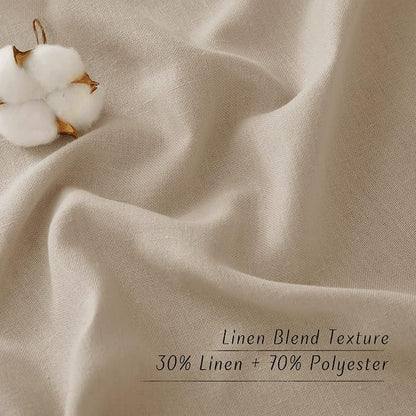 NICETOWN Rustic Linen 132 inch Long Curtains - Image 6