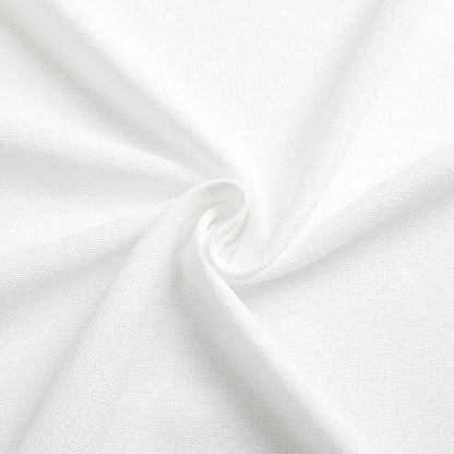 Tollpiz Short Linen Curtains Living Room Rod Pocket Semi Sheer Curtain Burlap - Image 9