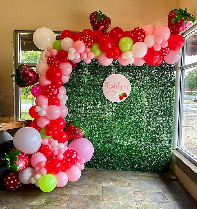 Strawberry Balloon Arch - Image 3