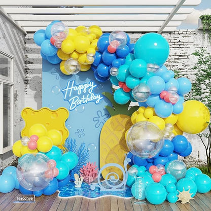 152pcs Cartoon Sponge Balloon Arch Kit by Tesochye