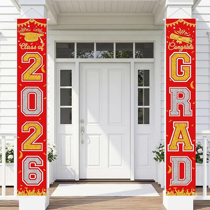 Graduation Banner 2026, Class of 2026 Banner, Indoor Outdoor Graduation Party by Unknown