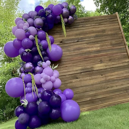 Voircoloria 110pcs Dark Purple Deep Purple Latex Party Balloons, 12inch | - Image 6